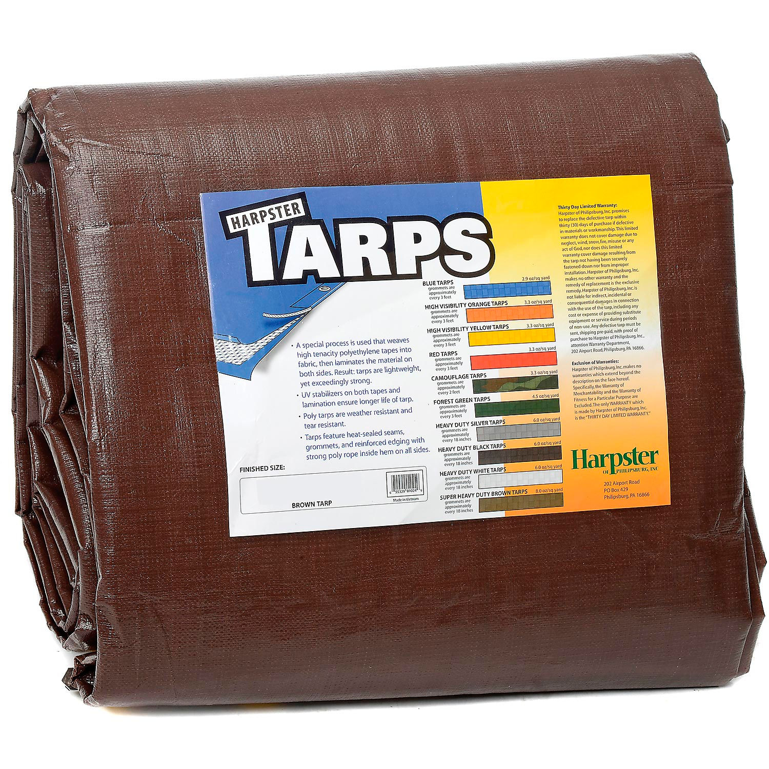 Tarps & Covers TarpsHeavy Duty 4' x 20' Super Heavy Duty 8 oz