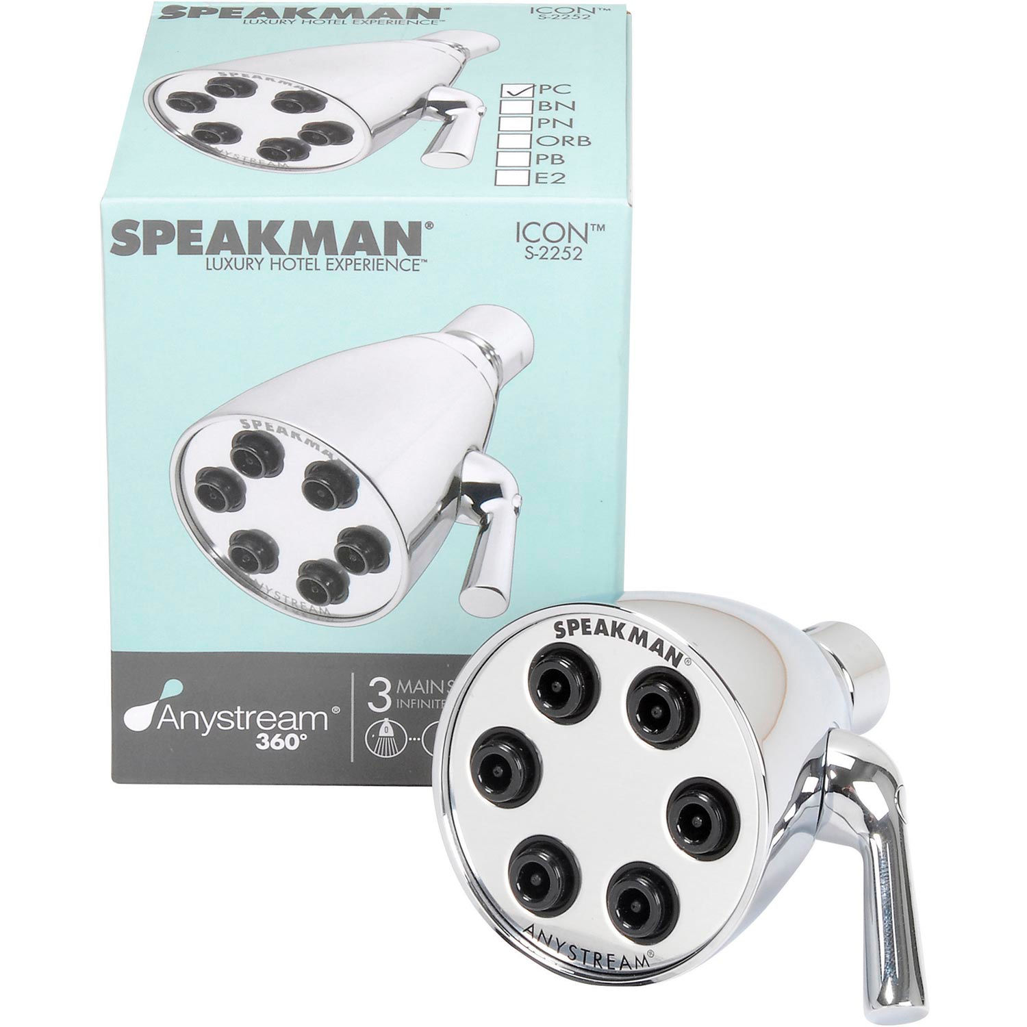 Bath & Shower Fixtures Showerheads Speakman Anystream® Icon 6Jet
