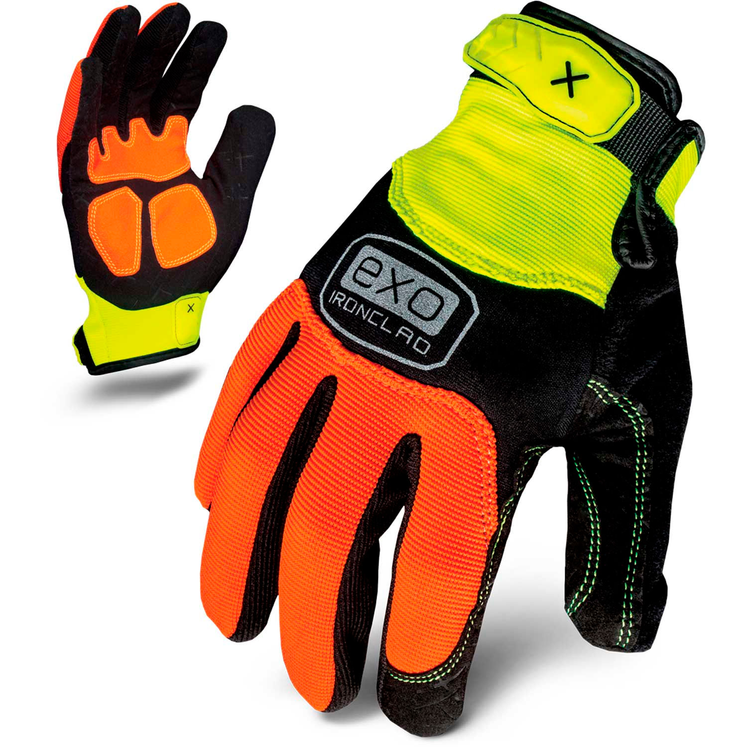 Ironclad Orange Universal Large Synthetic Leather Safety Gloves