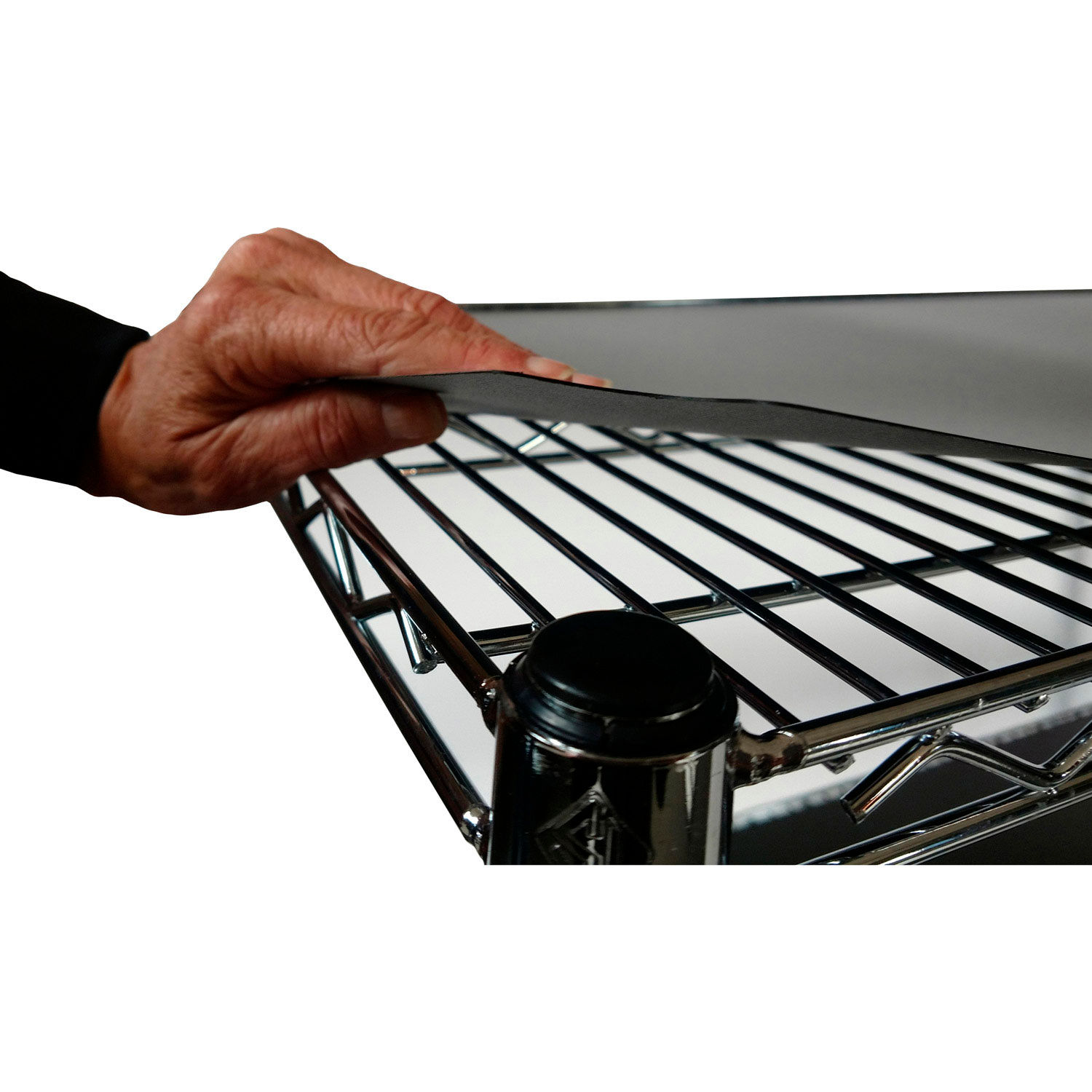 Wire Shelving Liners & Enclosures Black Polypropylene liner 18x72