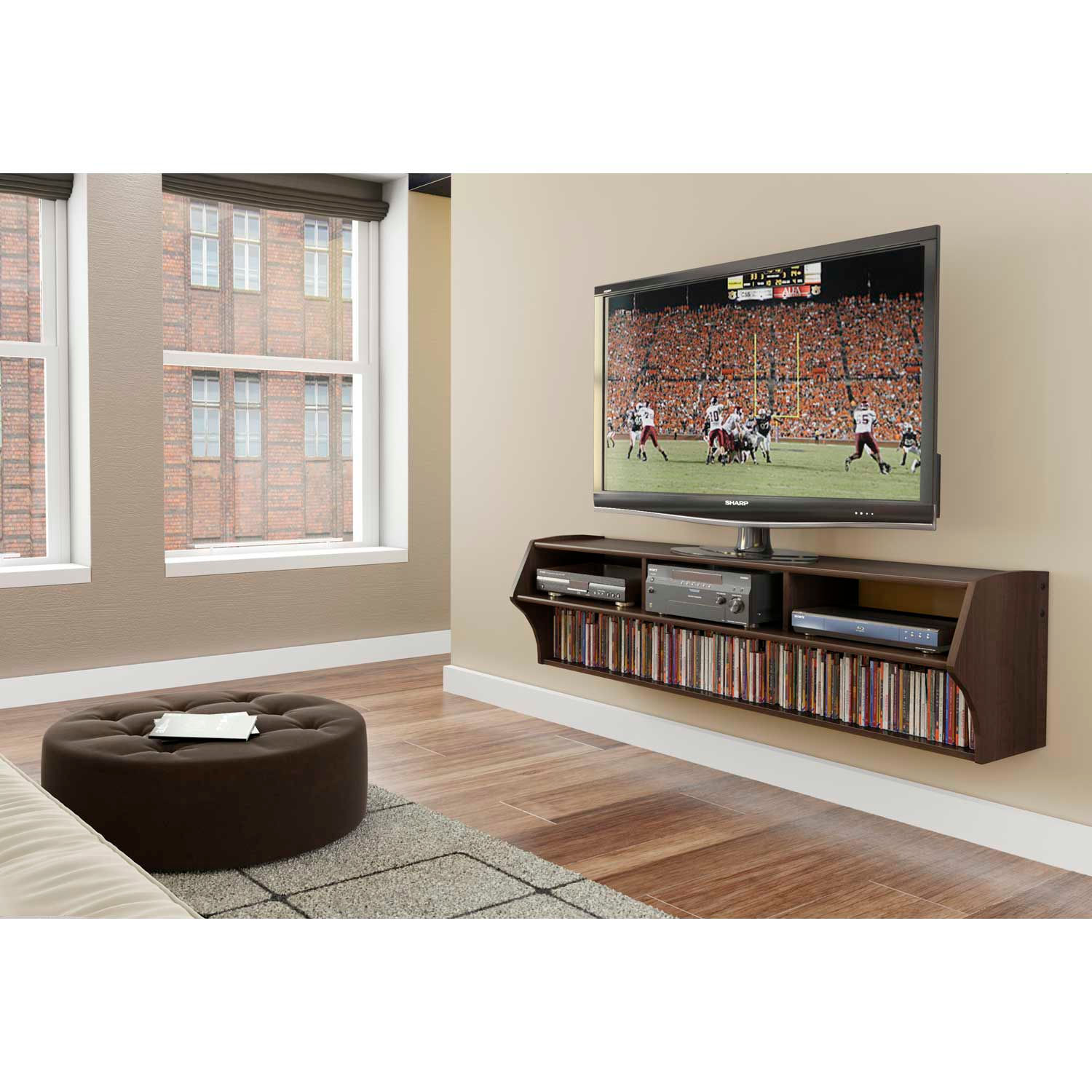 Entertainment Furniture Tv Consoles Tables Prepac Prepac Manufacturing Espresso Altus Plus 58 Floating Tv Stand 0 Reviews Item Wbb1956112