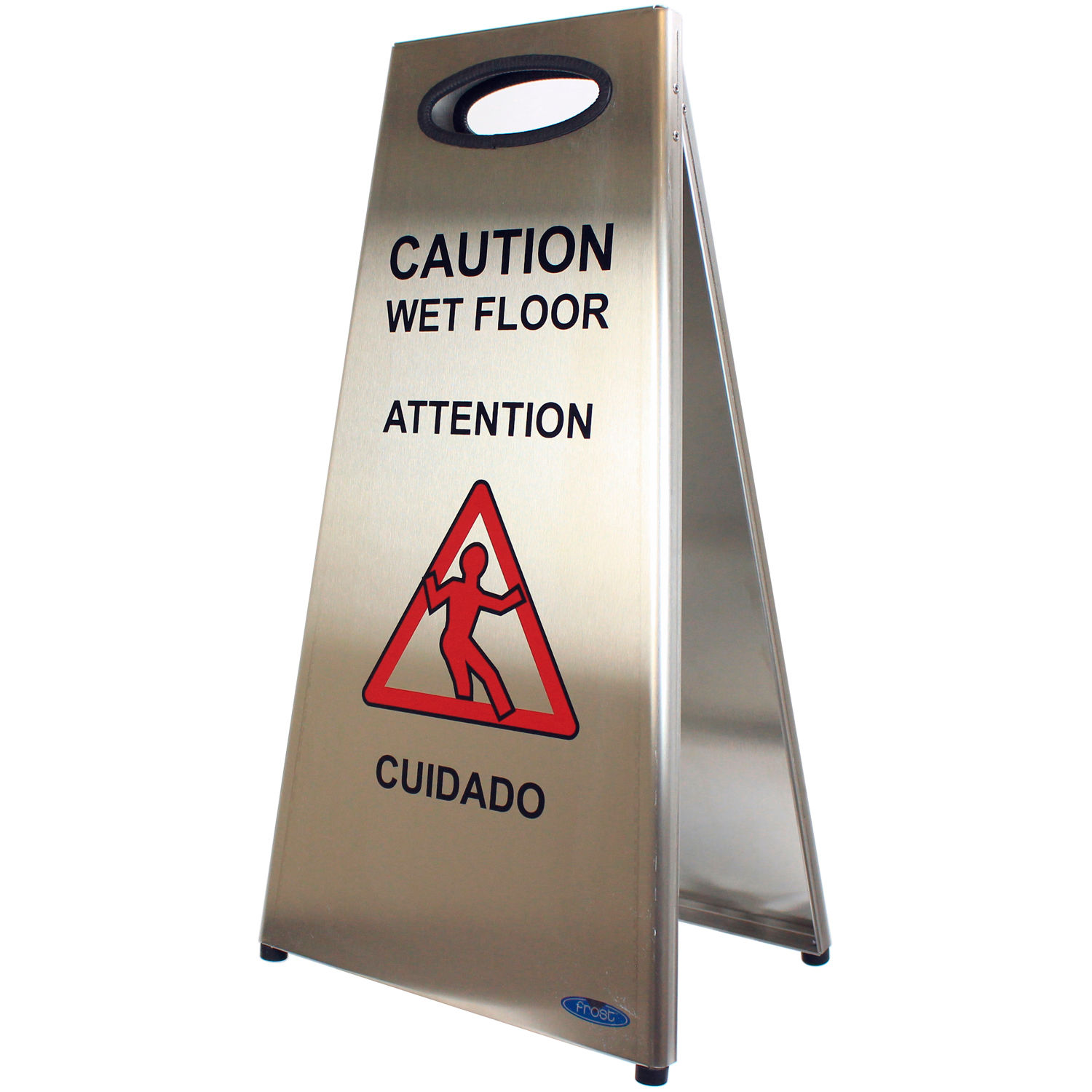 Mopping Floor Signs Frost Stainless Steel Wet Floor Sign 1119