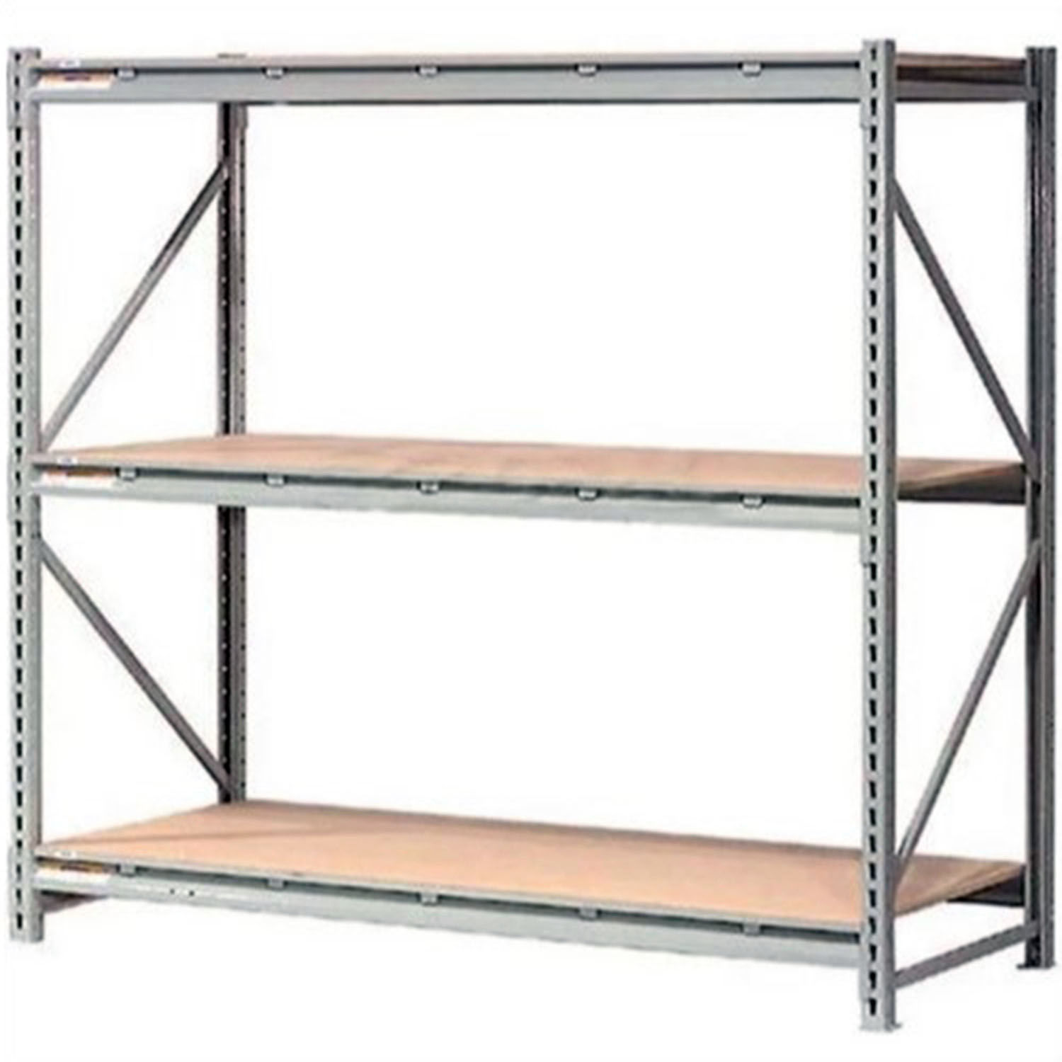 Global Industrial 3 Level Extra HD Bulk Storage Rack Wood Deck Starter ...