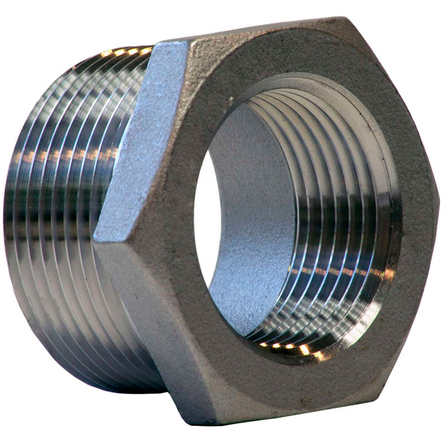 3//4/" x 1//2/" REDUCER NIPPLE NPT Pipe Stainless Steel Hex Reducing Nipple SS316
