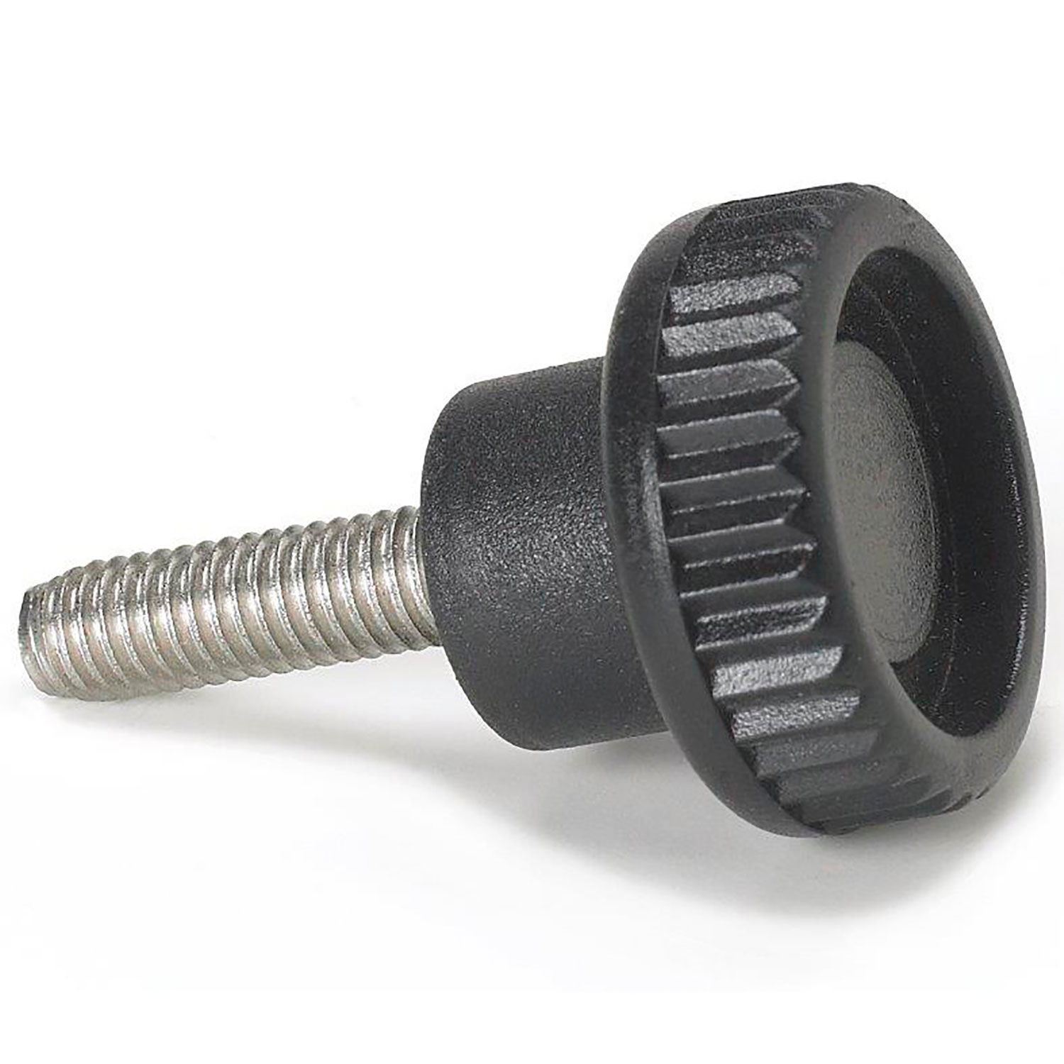 18-8 Stainless Steel Knurled-Head Extended-Tip Thumb Screw Thread Size #10-32 FastenerParts