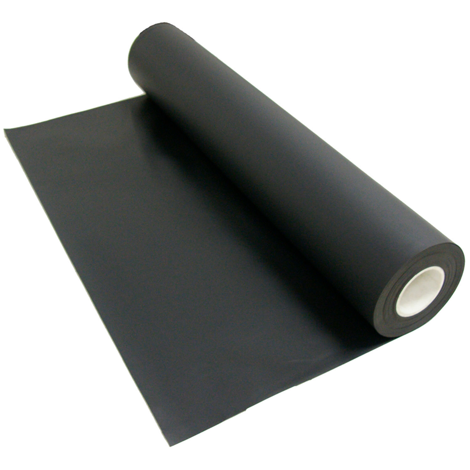 1/32 Thick x 36 Wide x 10 ft Buna-N Rubber Roll with Acrylic Adhesive Long 40A 
