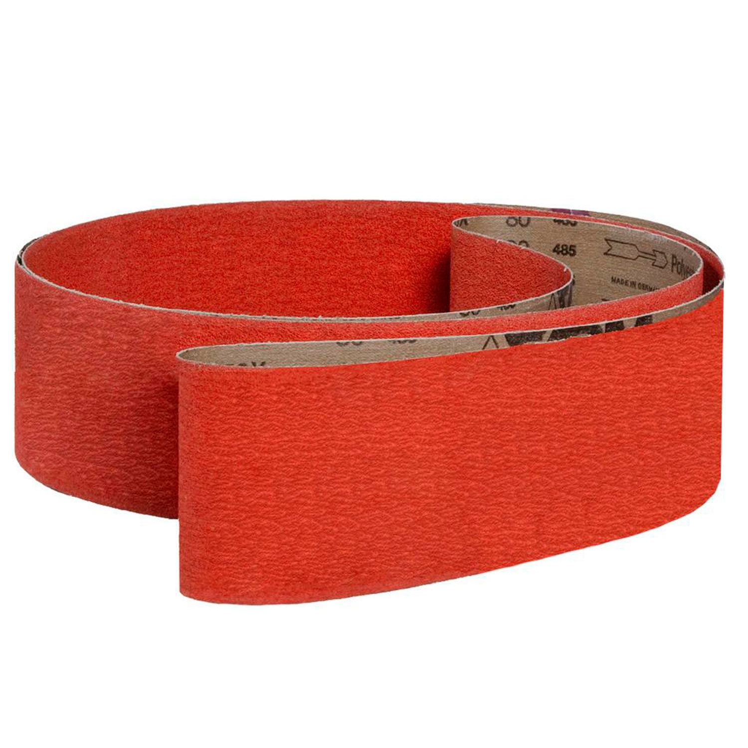 Medium Grade VSM 284709 Abrasive Belt Cloth Backing 4 Width Pack of 10 4 Width 132 Length VSM Abrasives Co. 120 Grit Bright Red Ceramic 132 Length