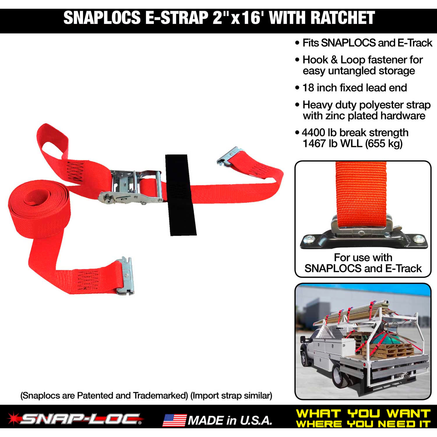 Dock & Truck Equipment CargoLoad Binders SnapLoc® SLTE216RRI E