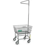 Wire Laundry Carts with Single Garment Hanger