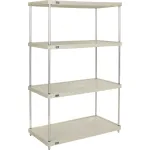 Nexel® Poly-Z-Brite® Wire Shelving Units with Plastic Shelves