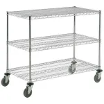 Nexel® Chrome ESD Adjustable Shelf Cart