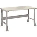 Global Industrial™ Fixed Height Flared Leg Stainless Steel Top Workbenches