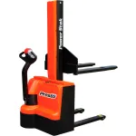 Powered Stackers with Fork Over Fixed Legs 