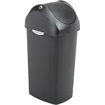 Swing Lid Plastic Trash Cans