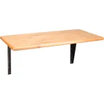 Hardwood ADA Compliant Wall Mount Bench Tops & Brackets