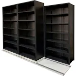 Equipto High Density Lateral Mobile Storage Unit Systems with Steel Shelving