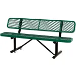 Expanded Metal Benches with Back