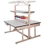 Pro-Line Single or Dual-Sided Adjustable Top ESD Workbenches with Uprights