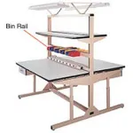 Pro-Line Single or Dual Side Workbench Bin Rails