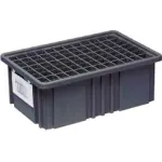 Attached Lid Tote (Pallet of 120) - 22x15x10 Industrial Strength Round Trip Tote. Made in USA.
