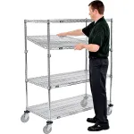 Nexel® Chrome Quick Adjust Shelf Trucks