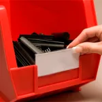 Slide-In Storage Container Label Holders