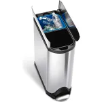 Stainless Steel Dual Stream Recycling Cans