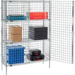 Nexel® Chrome Wire Shelving Security Storage Lockers