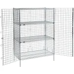 Nexel® Poly-Z-Brite® Wire Shelving Security Storage Lockers