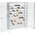 Nexel® Chrome Wine Security Shelving Units