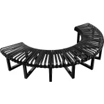 Steel Slat Curved Benches