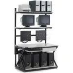 LAN Stations with Full Bottom Shelf
