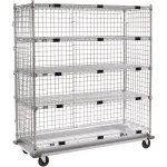 Nexel® Chrome 3-sided Shelf Trucks