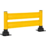 Global Industrial™ Guard Rails with Rebounding Bollards