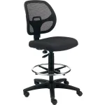 Mesh-Back Fabric Drafting Stools