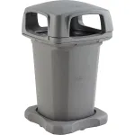 Plastic Trash Cans with Hinged Lids