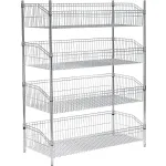 Nexel® Chrome Wire Shelf Basket Units