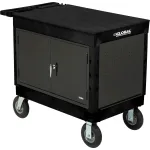Shop & Work Center Utility Carts with Flat Shelf