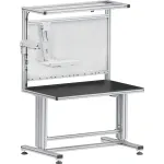 80/20® Inc Adjustable Height Modular Workbenches with Panel