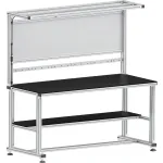 80/20® Inc Fixed Height Modular Workbenches with Panel