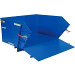 Steel Self-Dumping Hoppers with Drop-Down Ramp