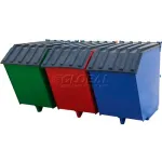 Triple-Bin Recycling Hoppers