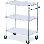 Alera® Black Epoxy Wire Utility Carts