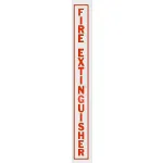 Fire Extinguisher Letter Decals