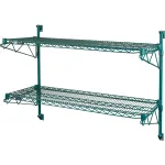 Poly-Green® Epoxy Adjustable Wall Mount Wire Shelving