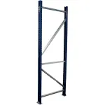 Interlake Mecalux Bolted Tear Drop Pallet Rack Upright Frames