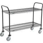 Nexel® Black Epoxy Utility Carts
