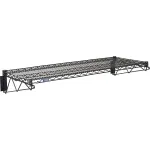 Black Epoxy Fixed Wall Mount Shelving