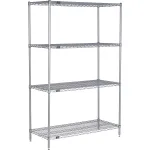 Nexel® Black & Silver Epoxy Wire Shelving Extra Deep Units