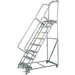 Stainless Steel Lock Step Rolling Ladders